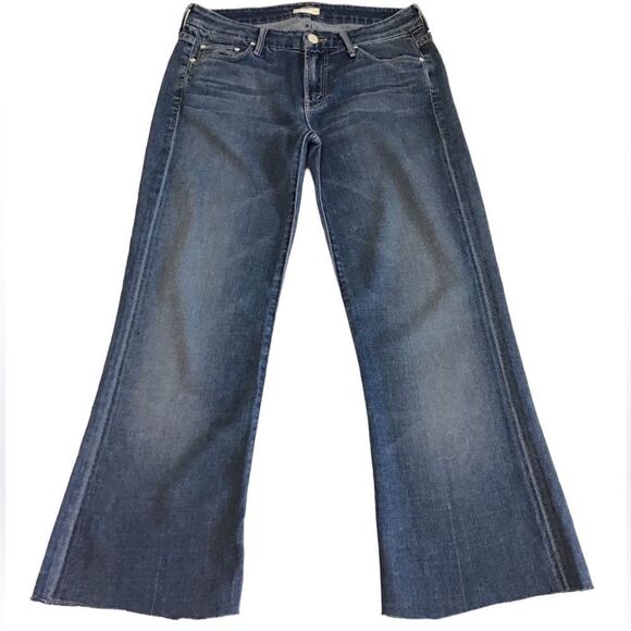 MOTHER The Wilder Ankle Crop Fray Hem Denim Jeans New Size 27 - Picture 7 of 16